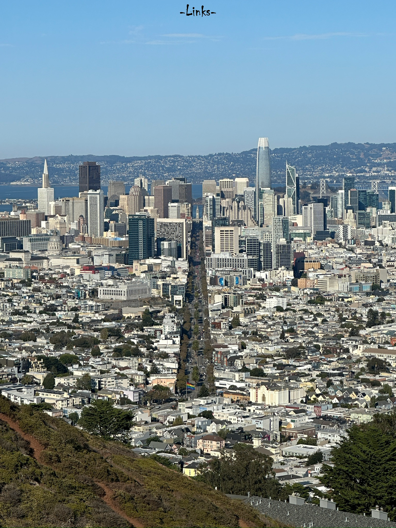 Downtown from Twin Peak